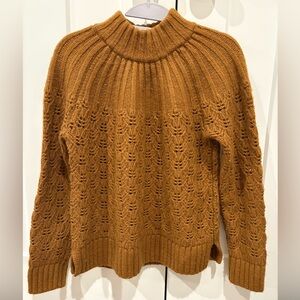 Madewell Women's Cowl Neck Sweater in Mustard
